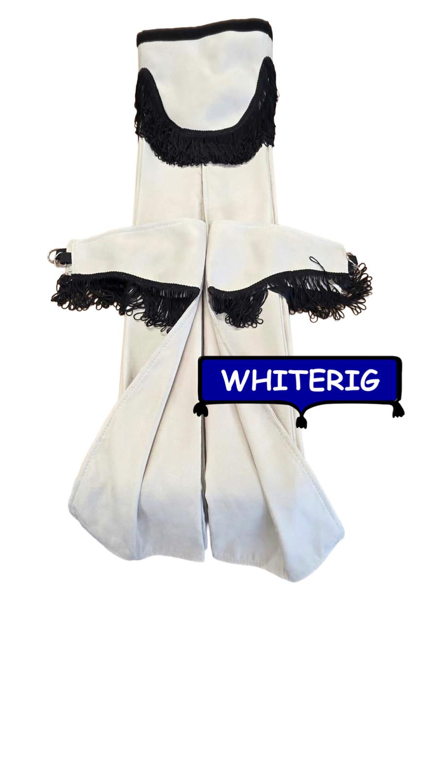 Cream Double Suede Truck Curtains with Black Fringe Trim Whiterig Truck Curtains